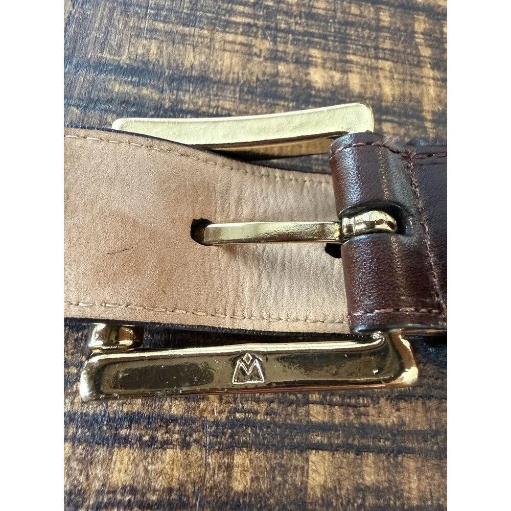 Worth New York Italian Leather Women's Belt Wide Fashion Size S